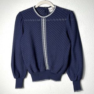 CASTLEBERRY Vintage Pointelle Sweater